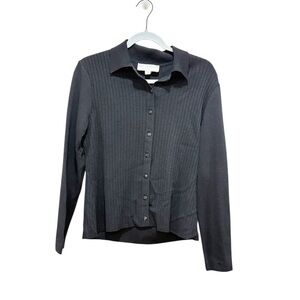 St John by Marie Gray black Santana knit cardigan sweater small